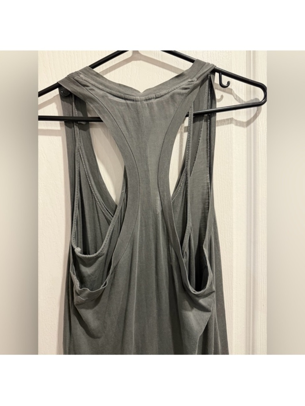 James Perse Gray Button-Front, Racerback Maxi Dress - Picture 10 of 10